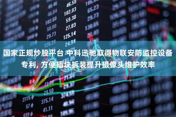 国家正规炒股平台 中科迅驰取得物联安防监控设备专利, 方便插块拆装提升摄像头维护效率