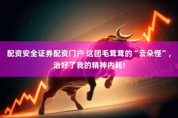 配资安全证券配资门户 这团毛茸茸的“云朵怪”，治好了我的精神内耗!